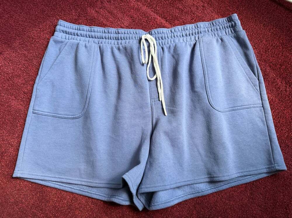Sonoma Women's Blue Fleece Lounge Drawstring Pockets Shorts Size 2X